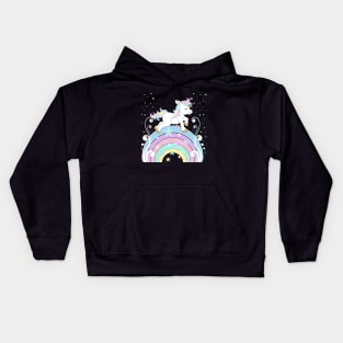 Isolated Starry Unicorn Kids Hoodie